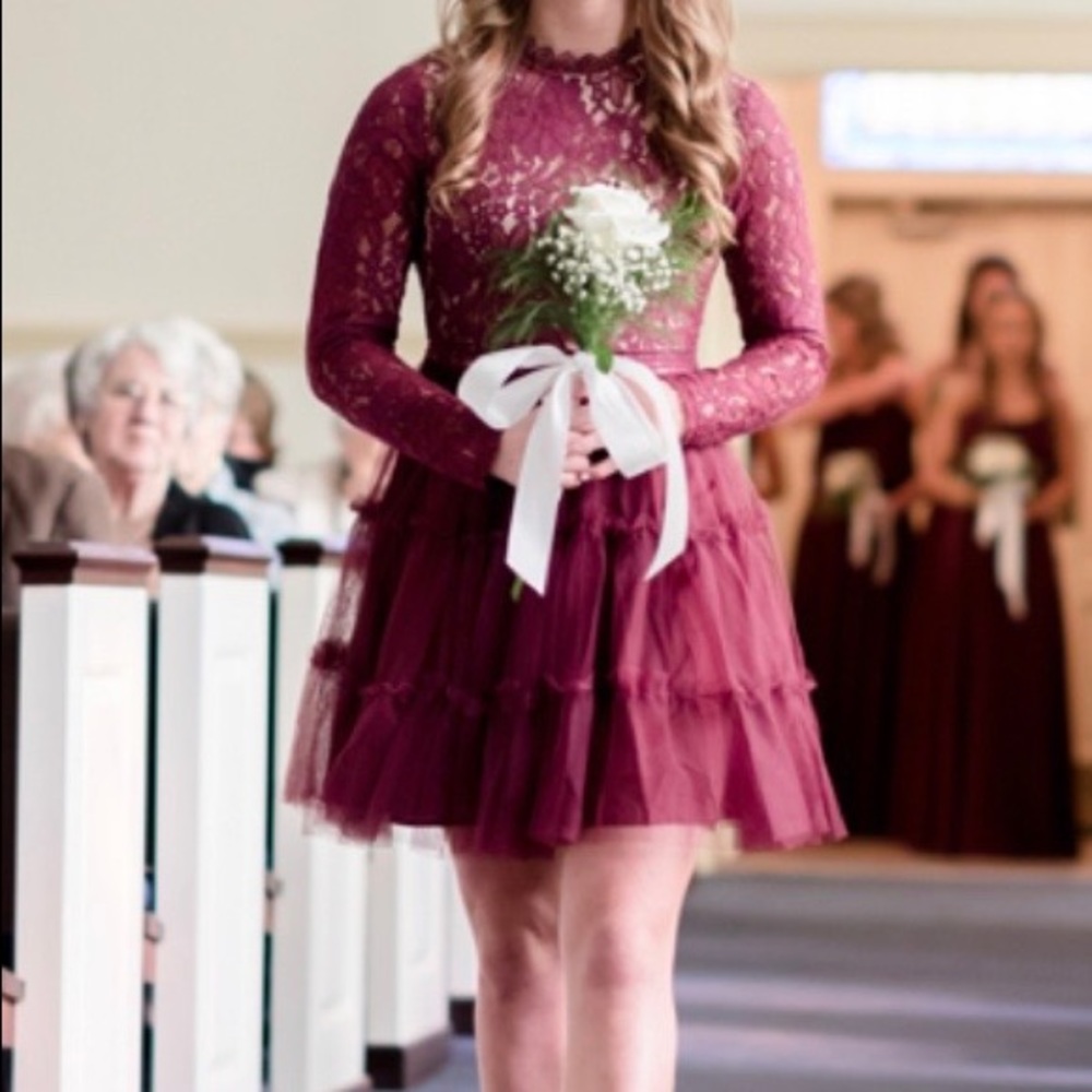 Maroon Dress